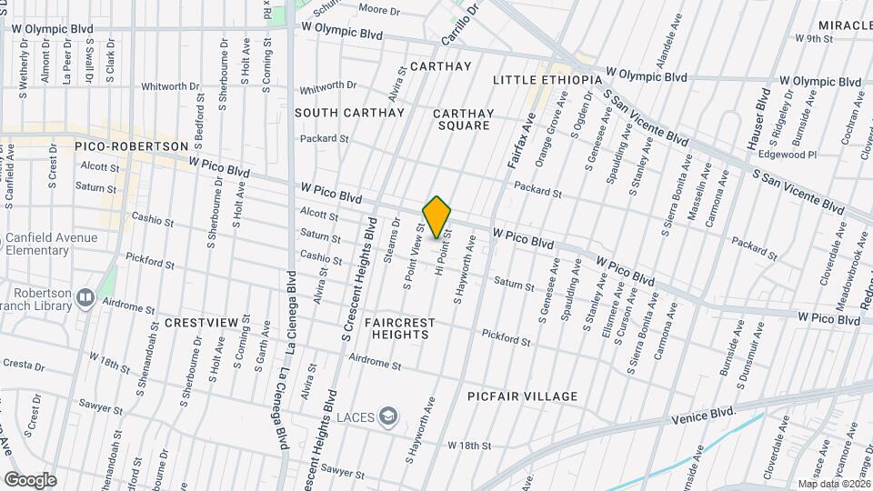 1437 Hi Point St, Unit 2 Mapa y Detalles de la Ubicación