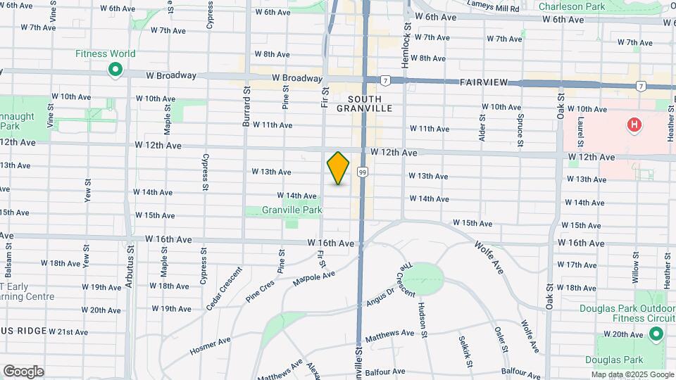 1565 W 14th Ave Map and Location Details
