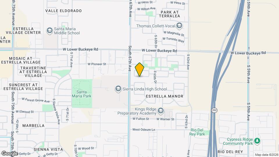 6609 W Crown King Rd Mapa y Detalles de la Ubicación