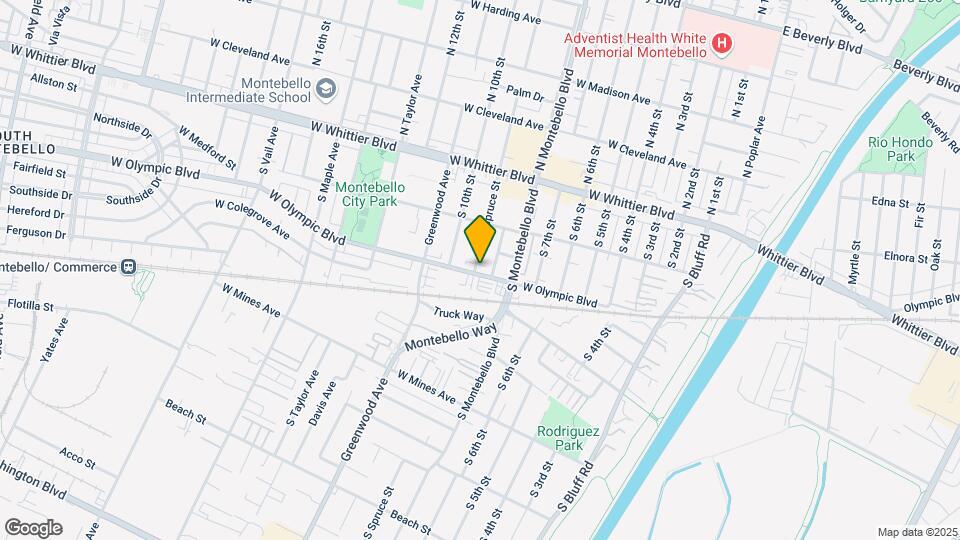 244 N Spruce St Mapa y Detalles de la Ubicación