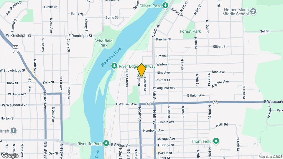 2504 Gowen St-Unit -Apt B Map and Location Details