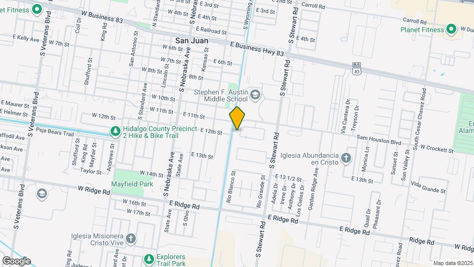 1106 Rio Blanco St Map and Location Details