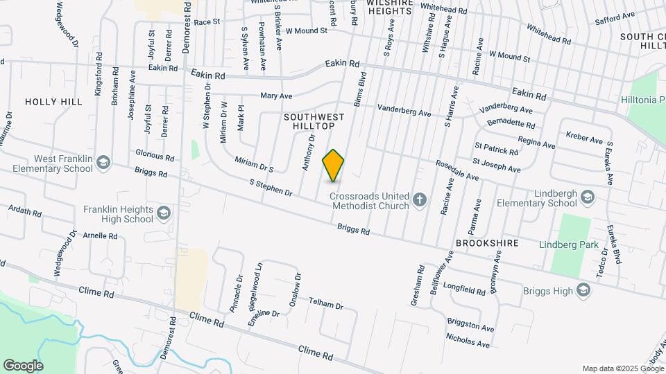 1029 Binns Blvd Map and Location Details