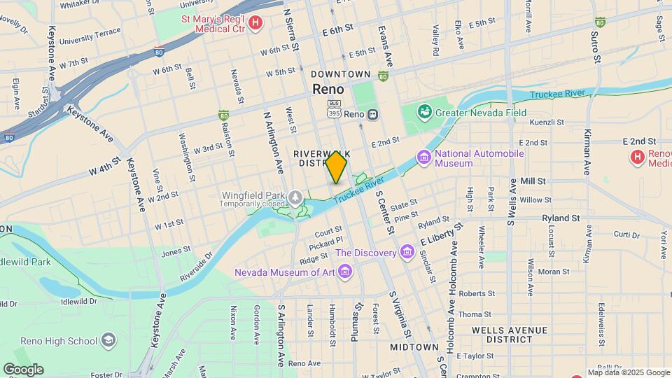 80 W 1st St Mapa y Detalles de la Ubicación