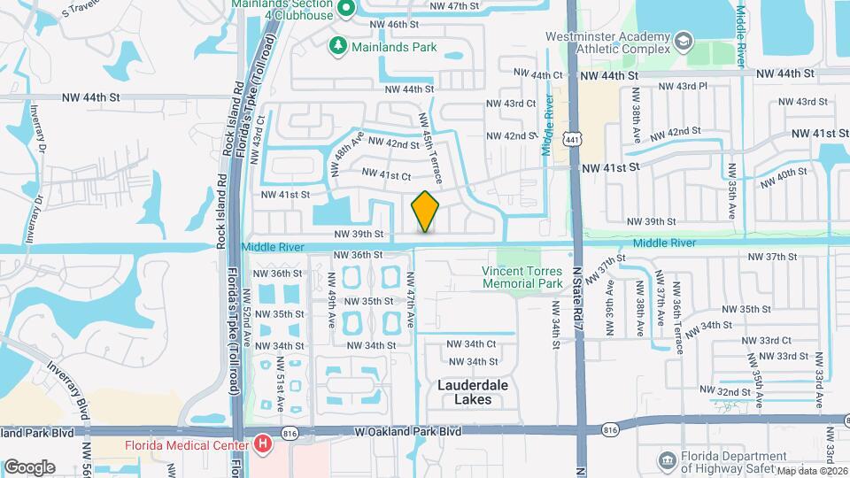 4616 NW 39th St Map and Location Details