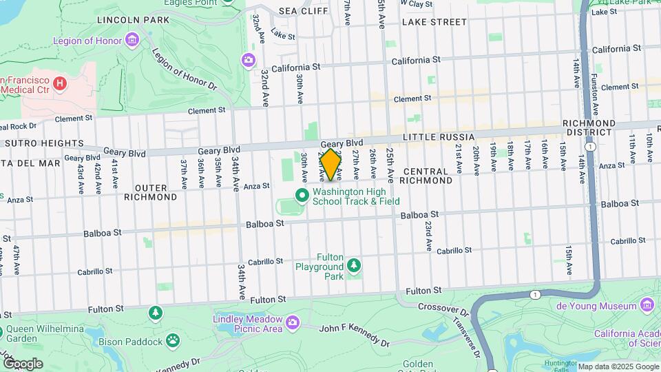 3735 Anza St Map and Location Details