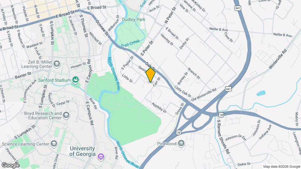1060 Oconee St Map and Location Details