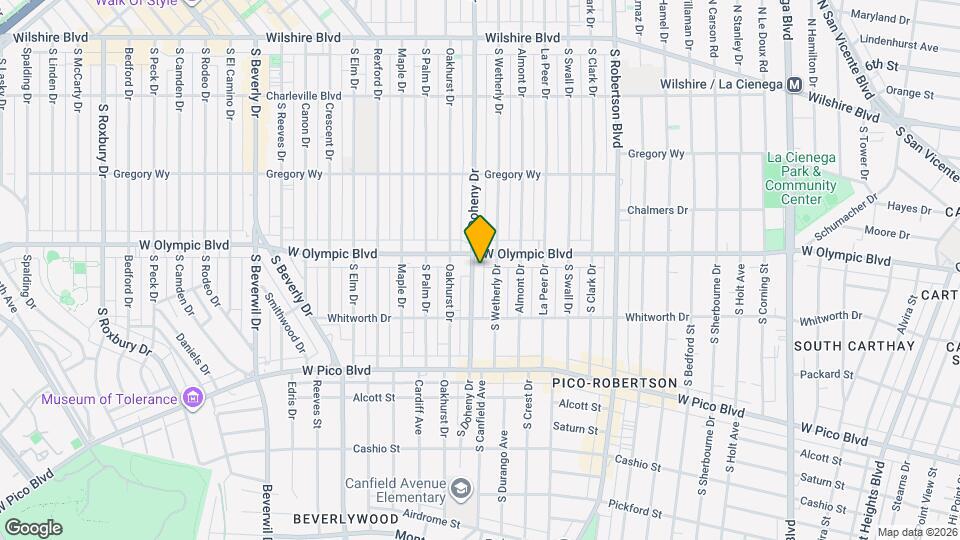 412 S Doheny Dr Mapa y Detalles de la Ubicación