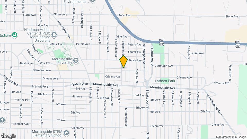 1730 S Nicollet St Map and Location Details