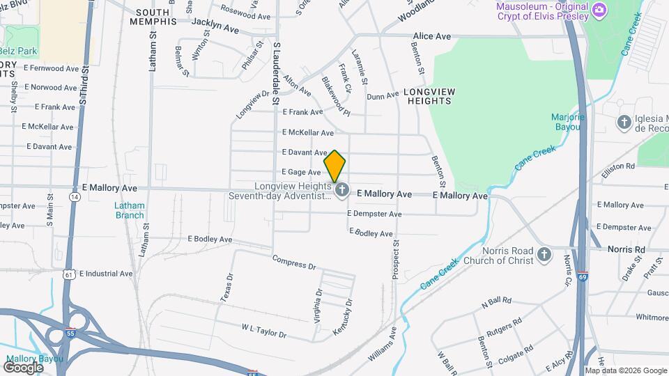 666 E Mallory Ave Map and Location Details