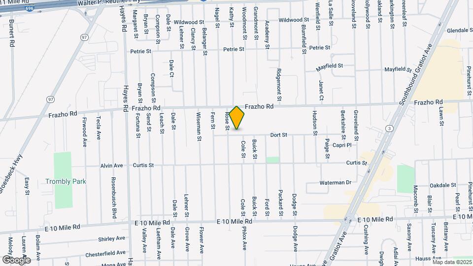 15841 Dort St Map and Location Details