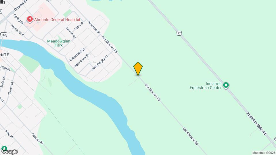 1125 Old Almonte Rd Map and Location Details