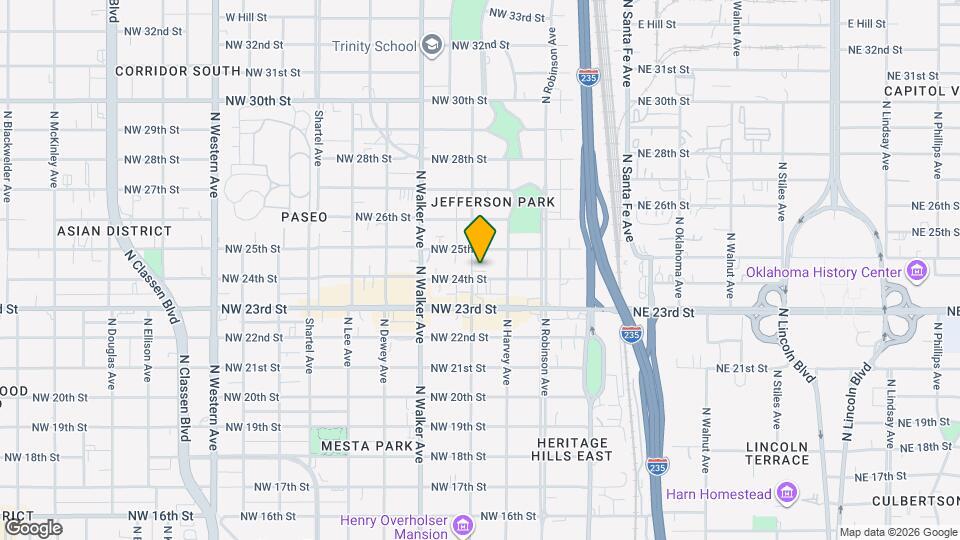 2504 N Hudson Ave Map and Location Details