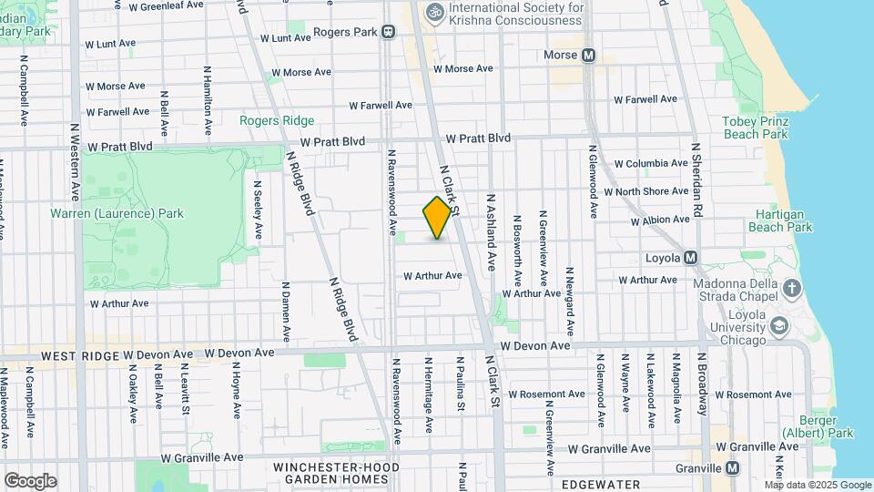 1706 Albion W Ave, Unit 2W Mapa y Detalles de la Ubicación