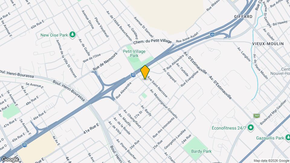 2830 Monseigneur-Gosselin Av Map and Location Details