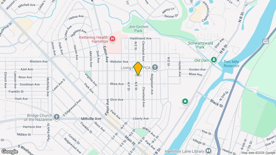 614 N E St Map and Location Details