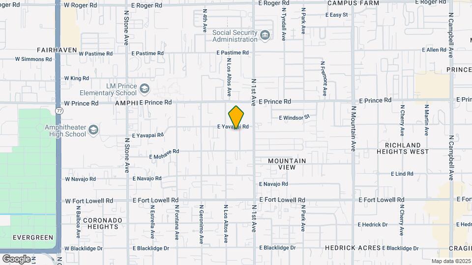 3455 N 2nd Ave Mapa y Detalles de la Ubicación