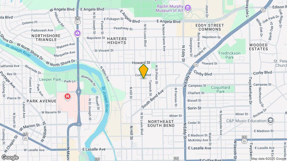 822 N St Louis Blvd Map and Location Details