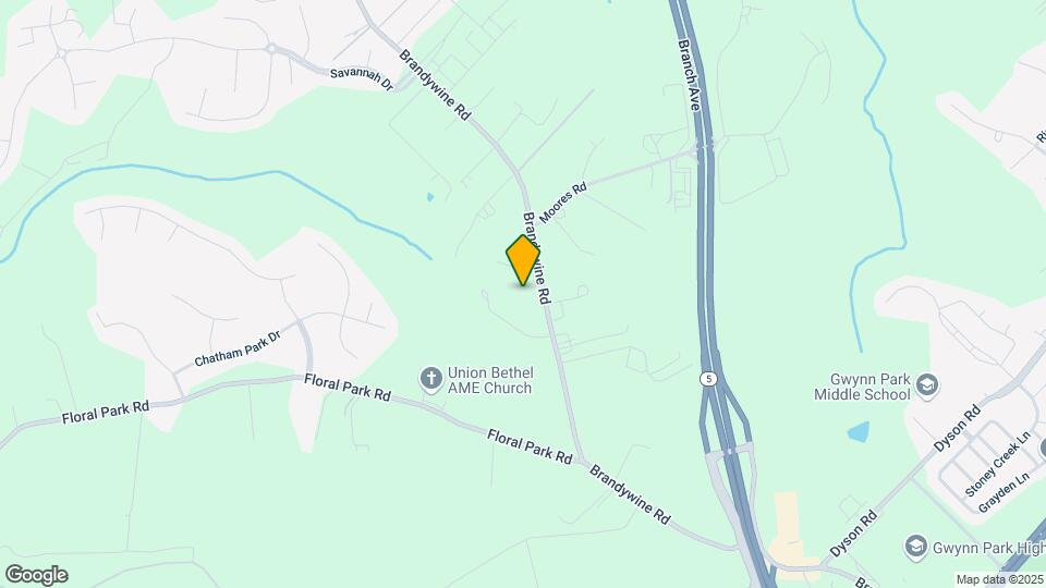 13101 Brandywine Rd Map and Location Details