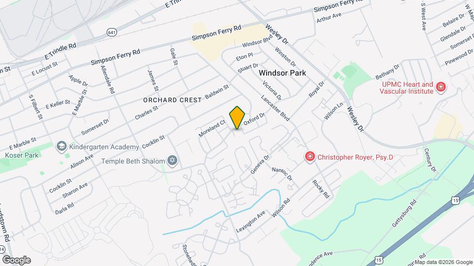 5400 Oxford Dr Map and Location Details