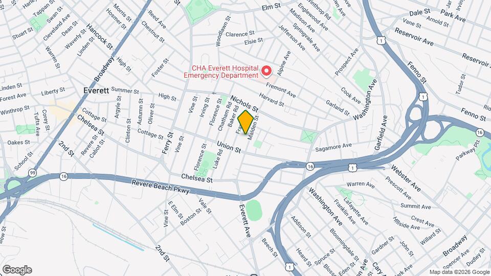 78 Malden St, Unit 2 Map and Location Details