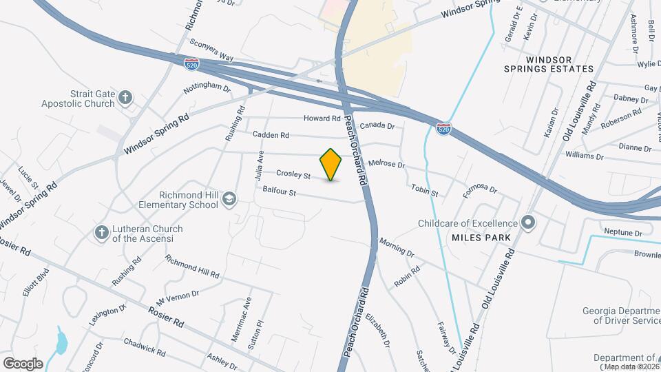 2120 Crosley St Map and Location Details