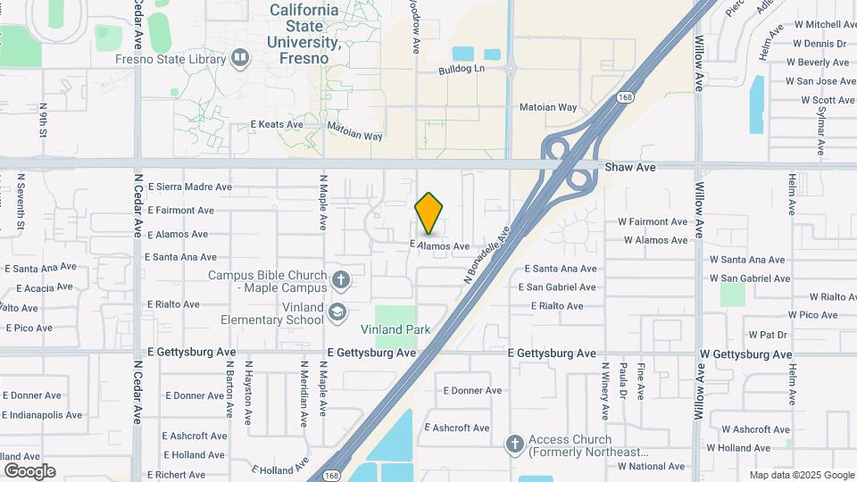 4727 E Alamos Ave Map and Location Details