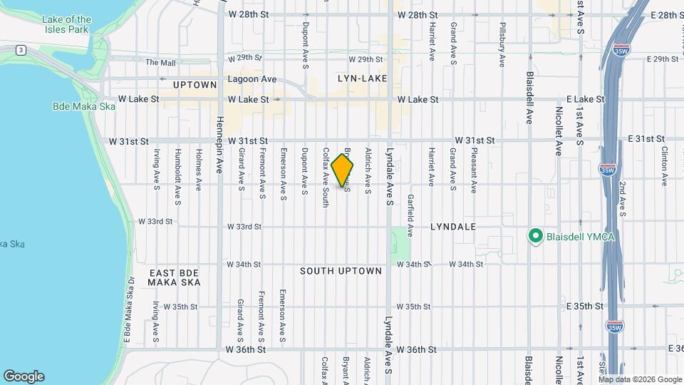 3204 Bryant Ave S, Unit 1 Map and Location Details