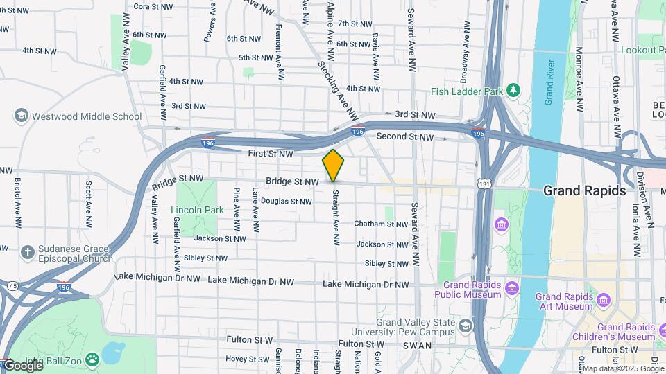 802 Bridge St NW Map and Location Details