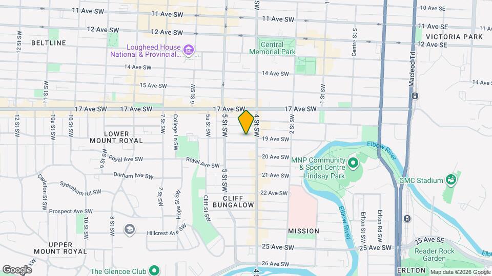 514-519 19 Ave SW Map and Location Details