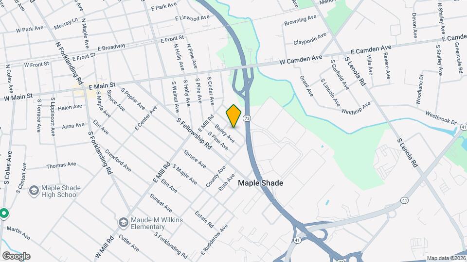 314 S Cedar Ave Map and Location Details