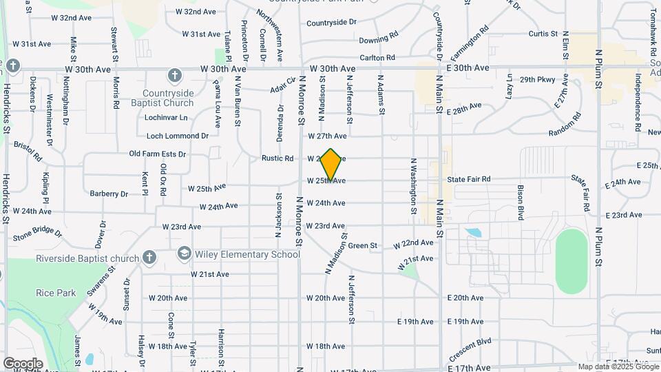 319 W 25th Ave Map and Location Details