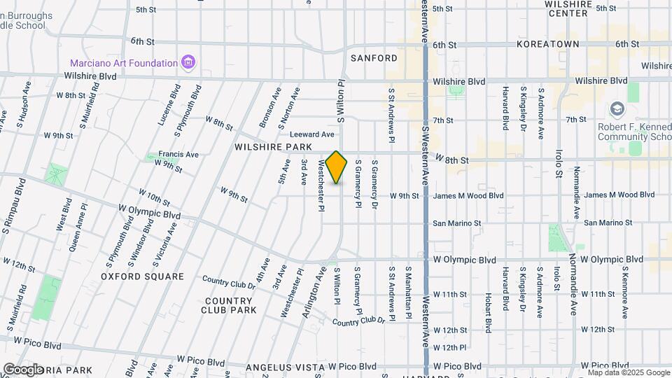 863 S Wilton Pl Map and Location Details