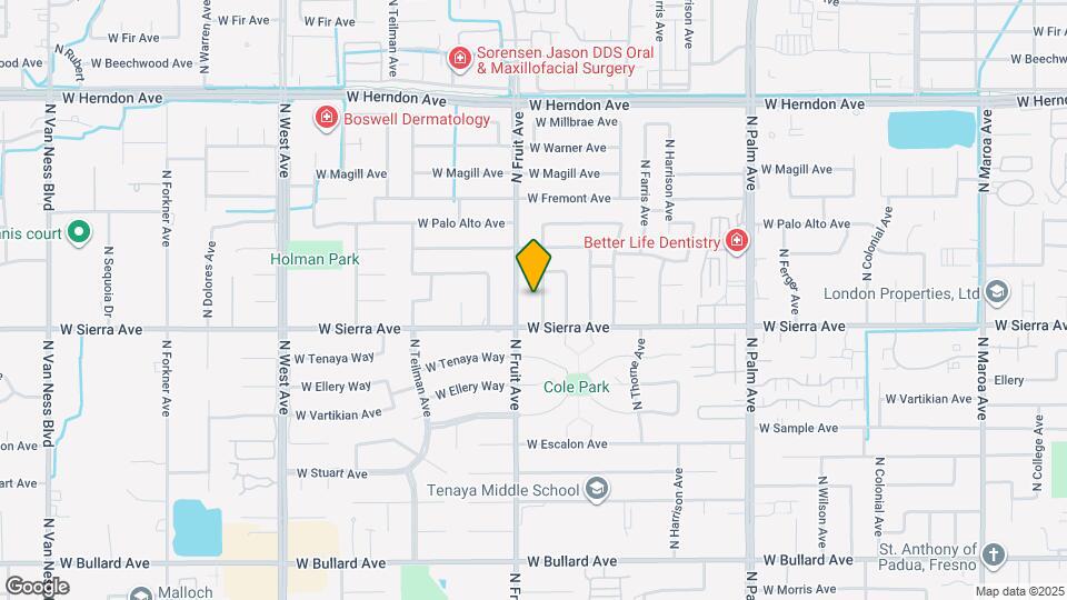 6447 N Vagedes Ave Map and Location Details