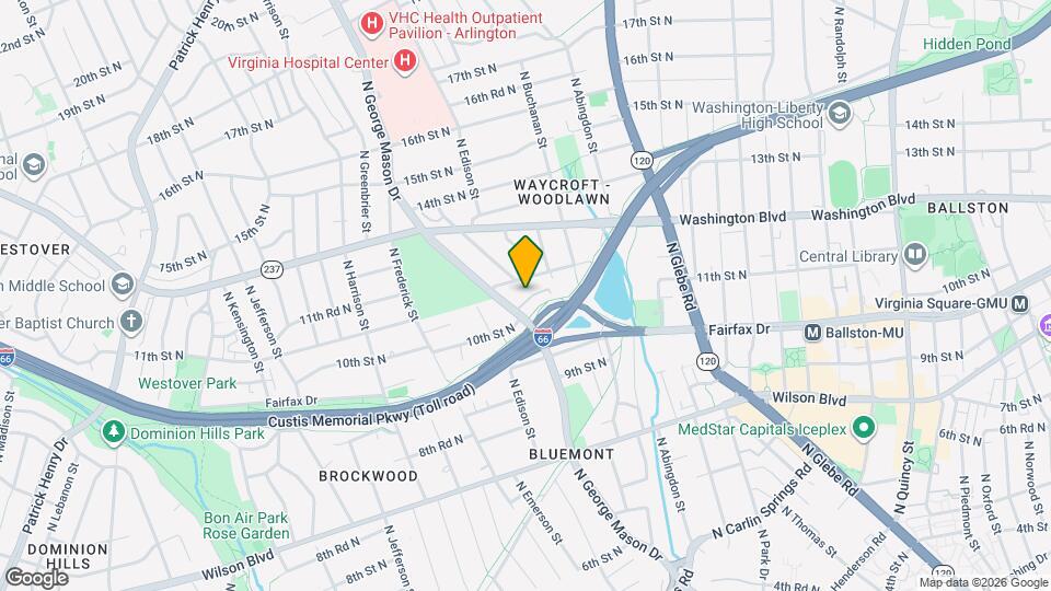 1053 N George Mason Dr Map and Location Details