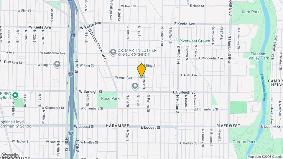 3156-3158-3158 N 1st St Map and Location Details