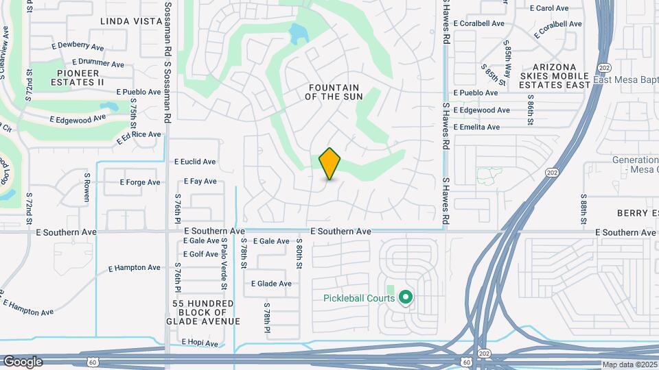 1043 S Florence Dr Map and Location Details