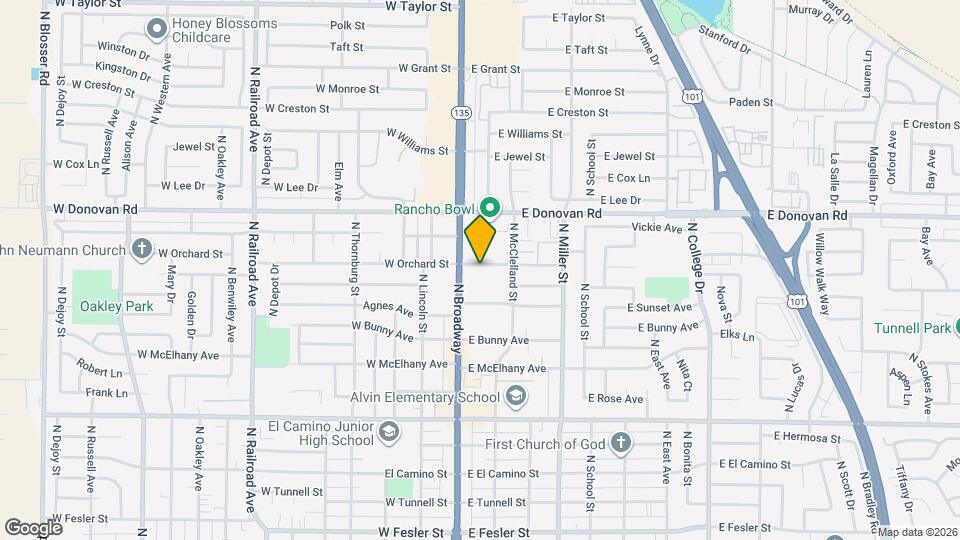 116 E Orchard St Map and Location Details