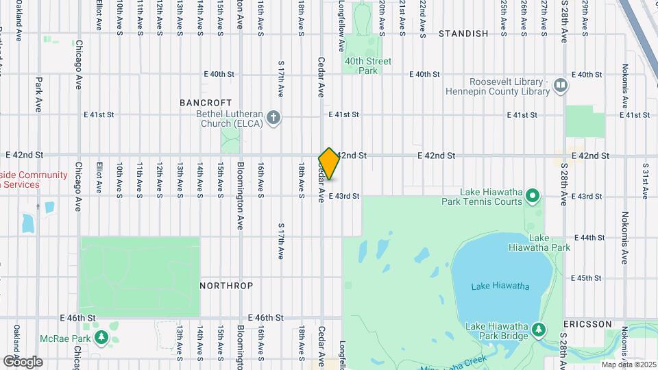 4241 Cedar Ave S, Unit 4241 Map and Location Details
