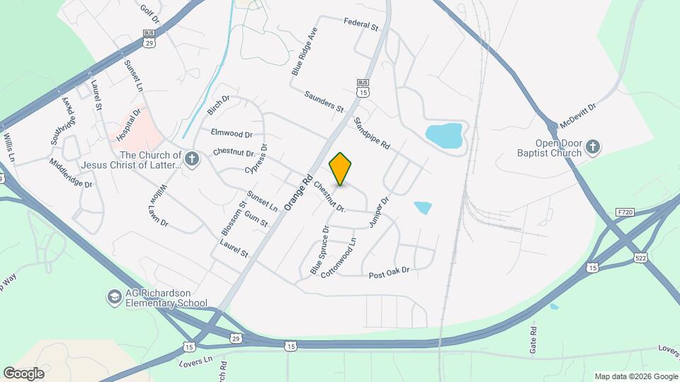 1969 Peachtree Ct Map and Location Details