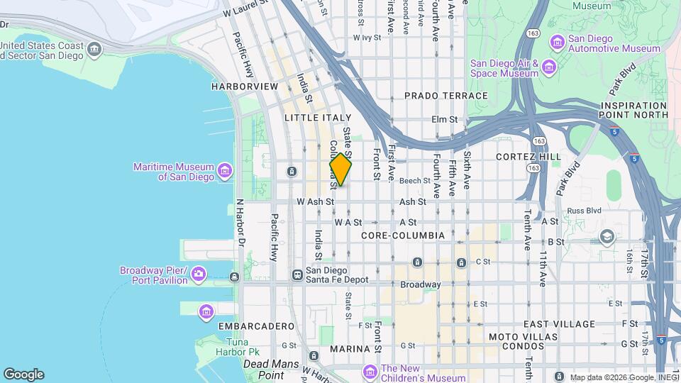 425 W Beech St, Unit 206 Mapa y Detalles de la Ubicación