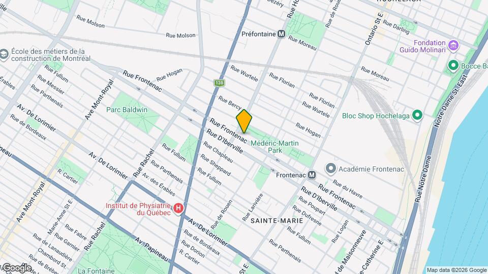 2397-2403 Frontenac Rue Map and Location Details