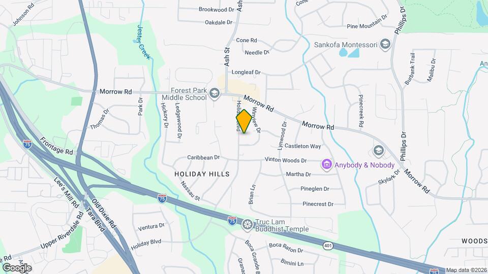 6104 Holiday Blvd Map and Location Details