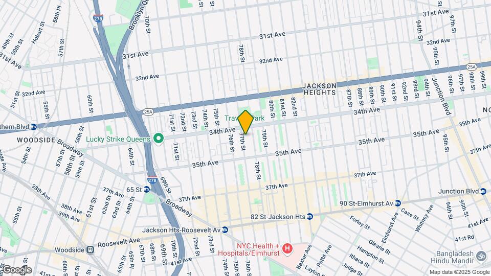 34-21 77th St Mapa y Detalles de la Ubicación
