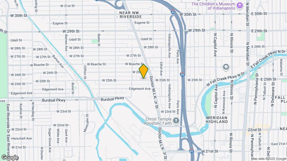 731 W 25th St Map and Location Details