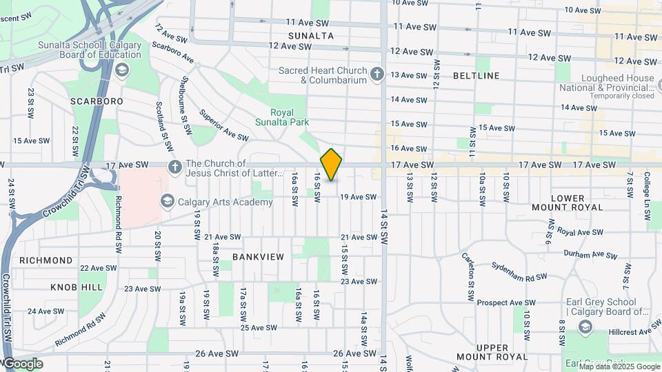 1821 15 St SW Map and Location Details