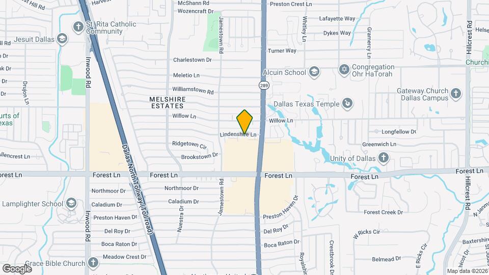 5950 Lindenshire Ln Map and Location Details