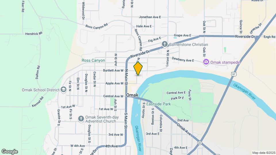 Omak Park Apartments Map and Location Details
