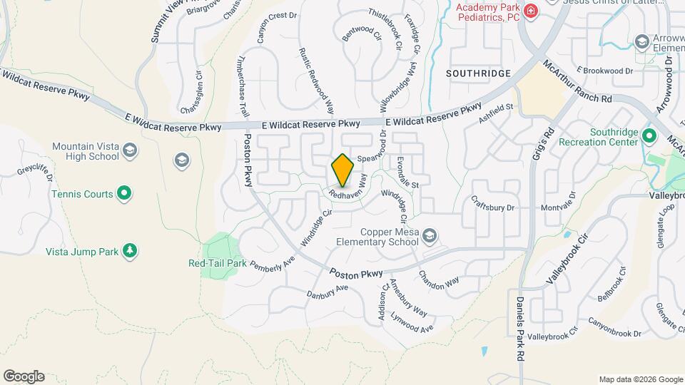 3025 Redhaven Way Map and Location Details