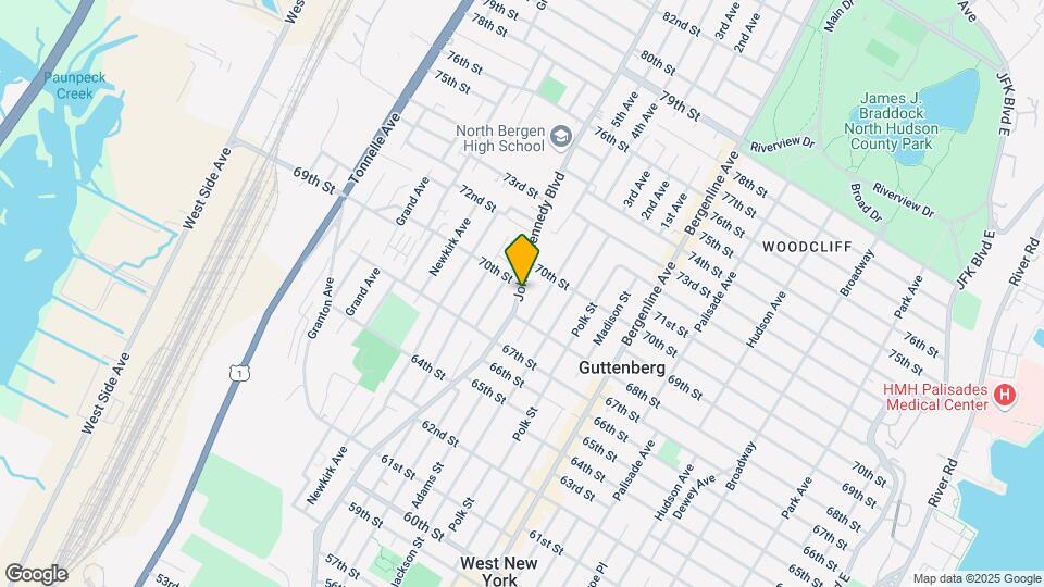 6816 John F. Kennedy Blvd-Unit -2nd floor Map and Location Details